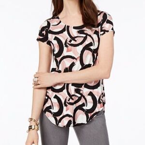 Women's Abstract Print Top